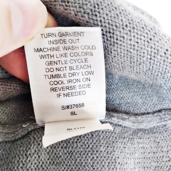 Take Out Gray Short Sleeve Mini Sweater Dress - Picture 8 of 8